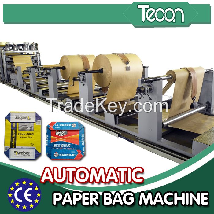 Auto Control Cement Bottom Pasted Paper Bag Machine