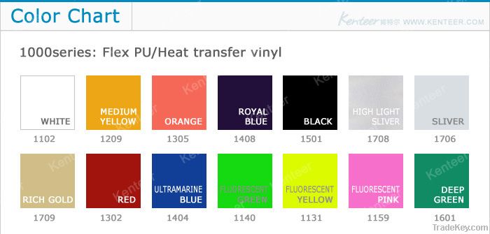 Factory sale flex PU Heat transfer vinyl