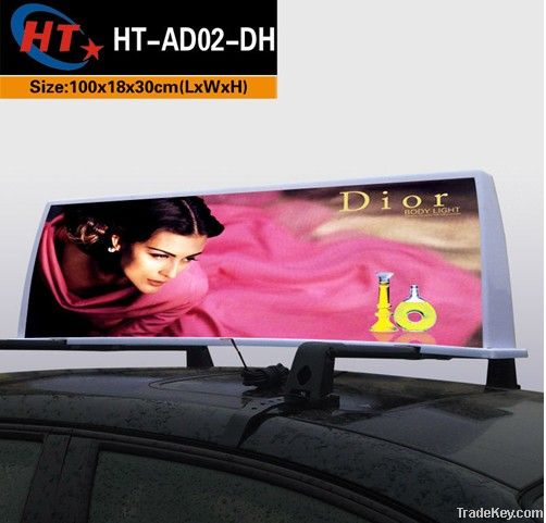 New taxi cab top advertising light box