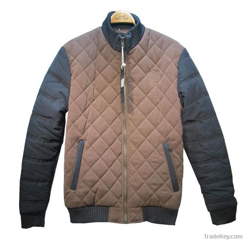 Men cotton winter quality jacket wholesale with two side pockets