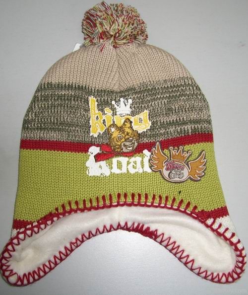 Winter knitted hat, made of cotton, various colors are available