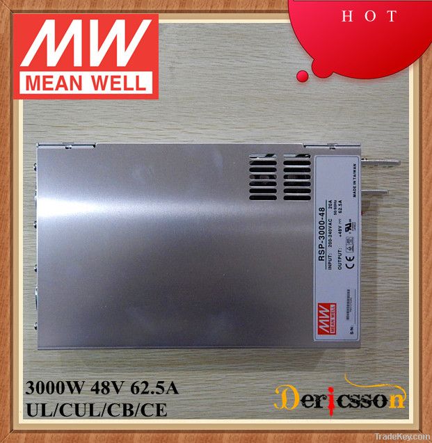 MEAN WELL 3000W 48V Switching Power Supply RSP-3000-48