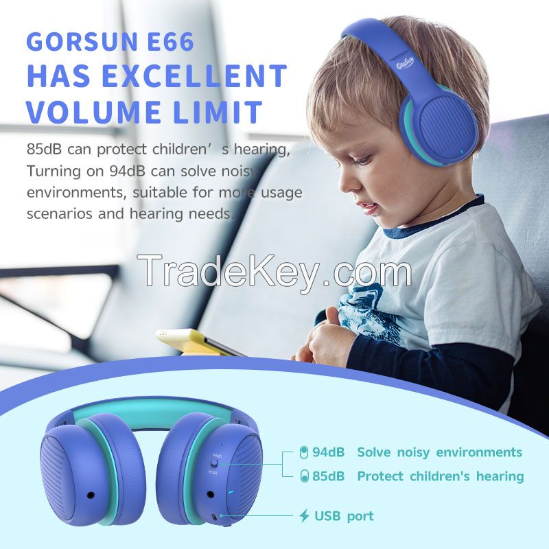 New Wireless Headset Cartoon Cute Children BT Headphones Kids Earphone for Gift