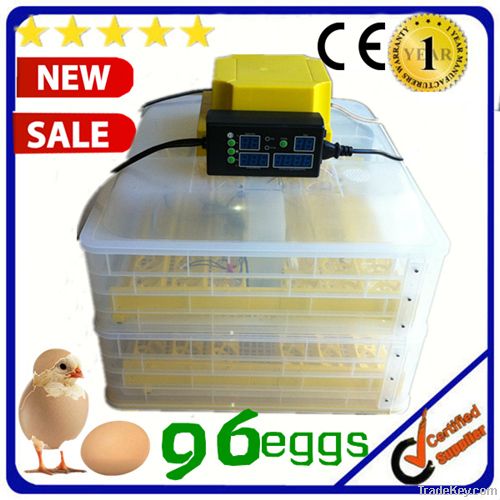 CE Passed Automatic wih 96 Eggs Home-made Quail Incubator
