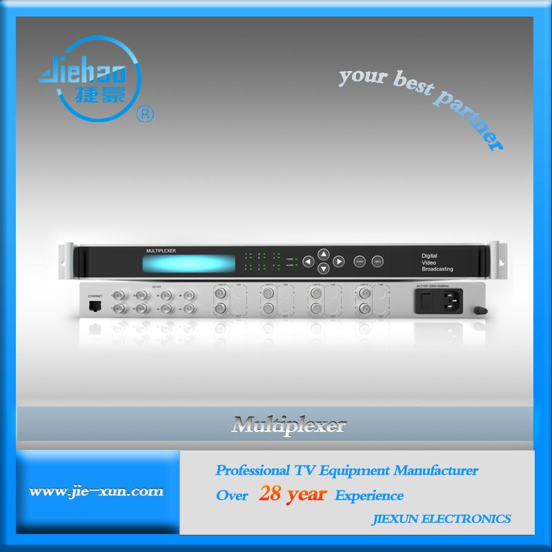 multi channel ASI input/output digital TS multiplexer JXDH-6102F  