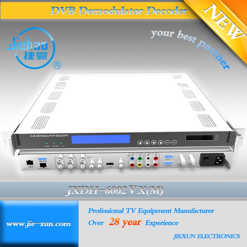 Satellite Channel Receiver / IPTV Streaming HDMI IP Demodulator Decoder / Professional Digital Integrated Receiver Decoder / IRD