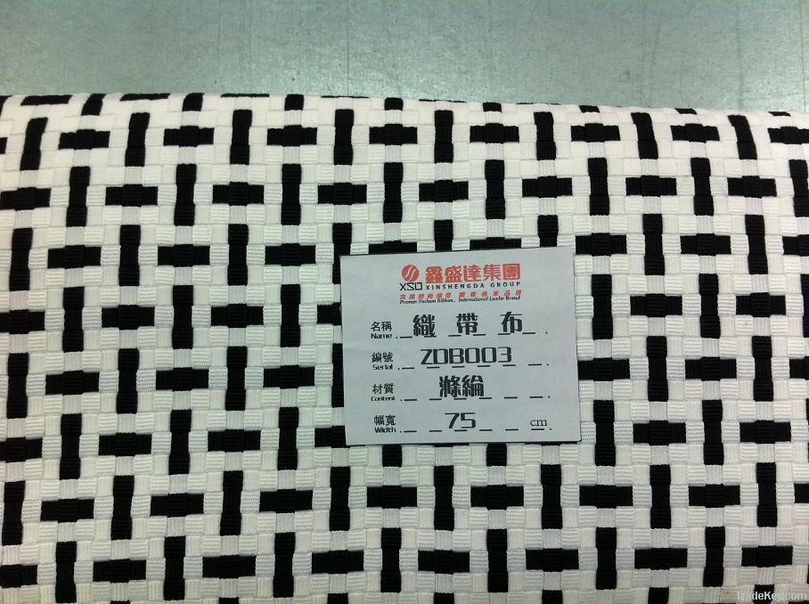 high quality  fabric made of ribbon