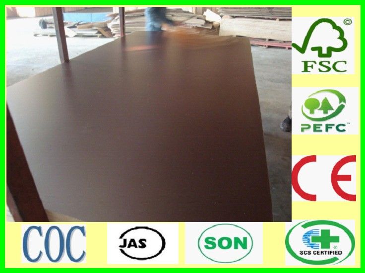 1250*2500mm*18mm &amp; 21mm film faced plywood