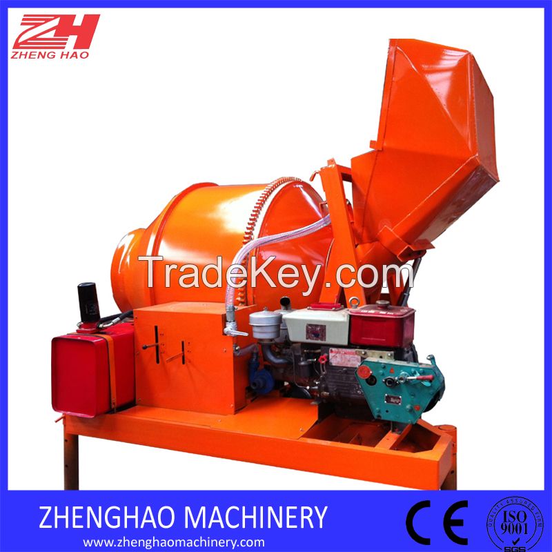 JZR350 diesel hydraulic concrete mixer