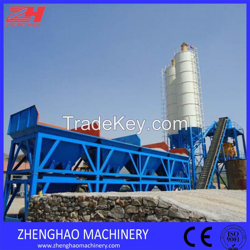 HZS series stationary concrete batching plant