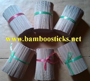 round bamboo sticks 9.25 inches for incense at various size