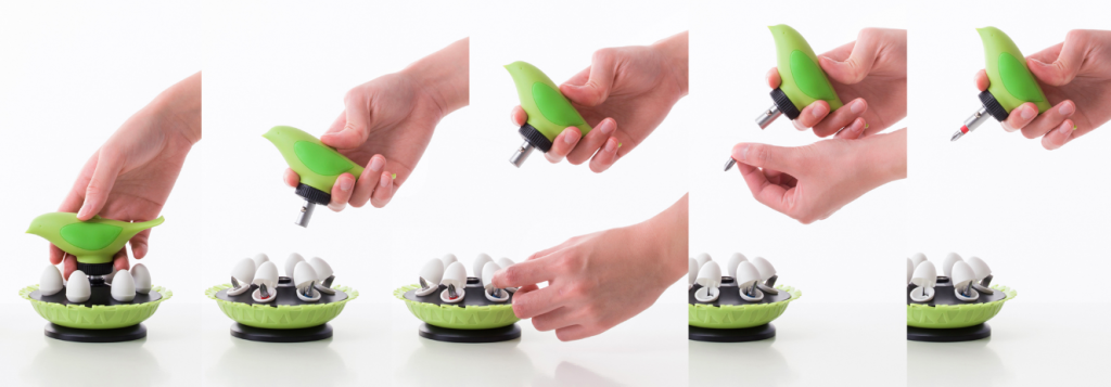 Birdie, Desktop Screwdriver Bits Set. made by Taiwan Designers.