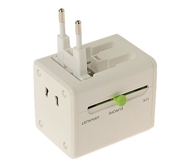 Travel Adapter With 2.1A USB Charger