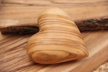 Olive Wood Carving Heart