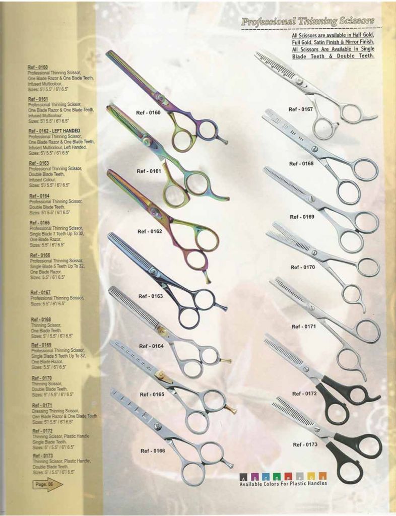 Professional Hair Thinning Scissors