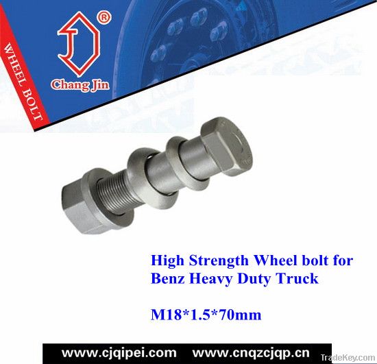 High Strength Wheel bolt for Benz Heavy Duty Truck