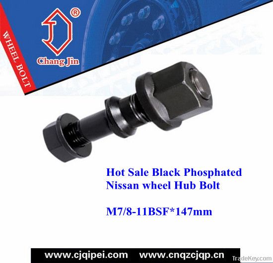 Hot Sale Black Phosphated wheel Hub Bolt for Nissan 