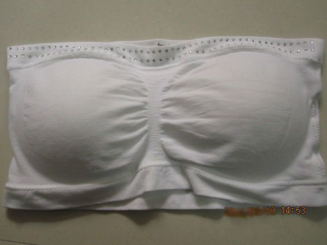 NEW Seamless Women Tube Top/Strapless Top with Hot drilling
