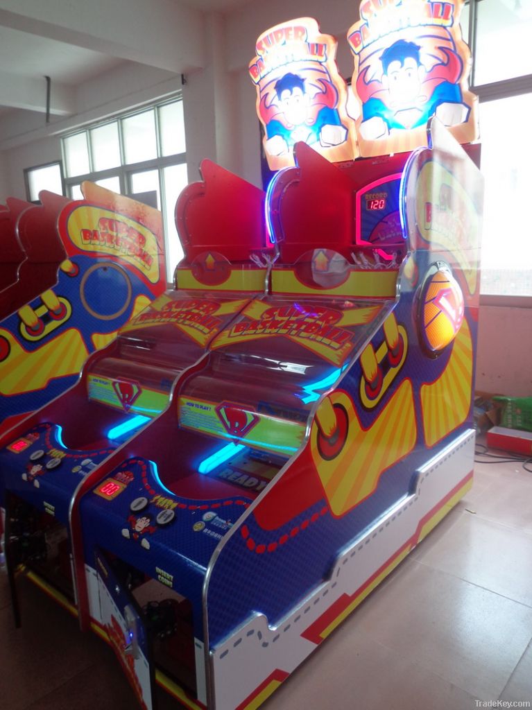 super basketball-two players hot sale redemtion game machine