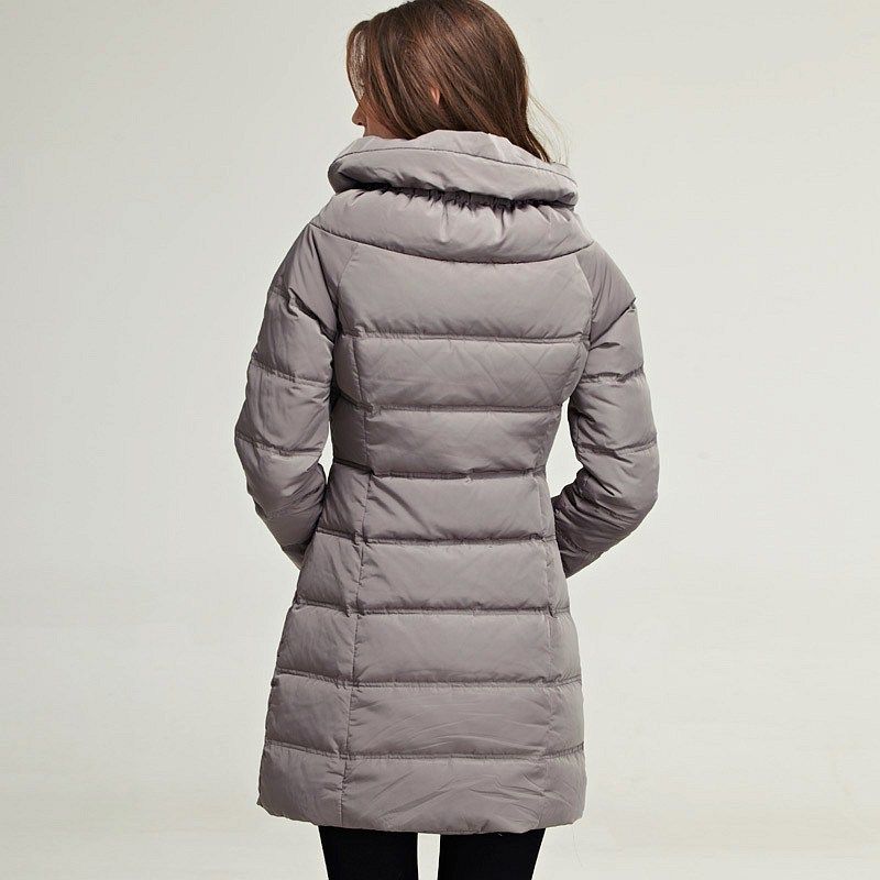 Factory Wholesale Price Women Long Coats Hot Sale Winter Down Coat Without Hood