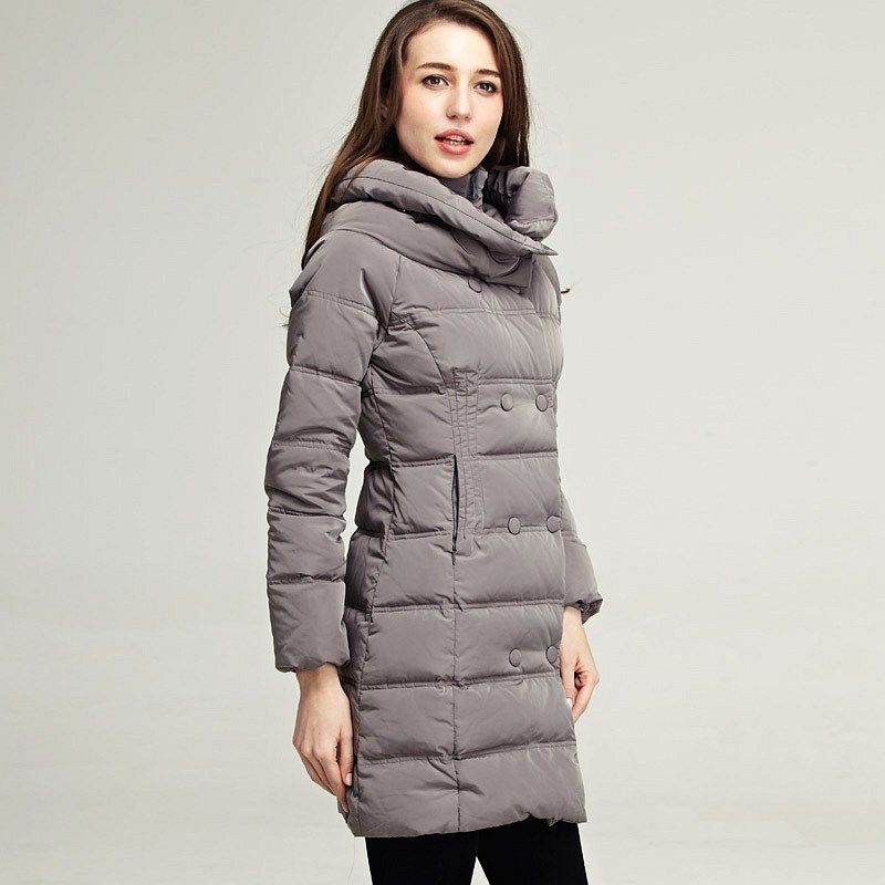 Factory Wholesale Price Women Long Coats Hot Sale Winter Down Coat Without Hood