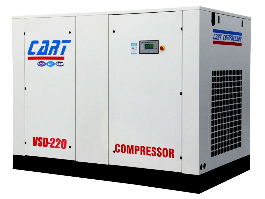 160KW Energy-saving&amp;low noise China 220HP(Variable frequency)screw air compressor with inverter