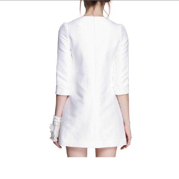 the new fashion comfortable white slim dress