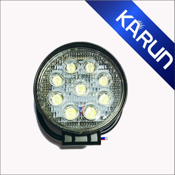 Hot-selling 27 Watts Round LED Work Lights for off road vehicles