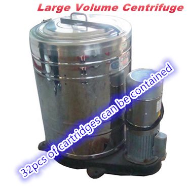 Large Volume Inkjet Cartridge Centrifuge