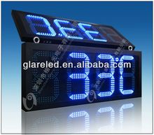 LED time and temperature sign