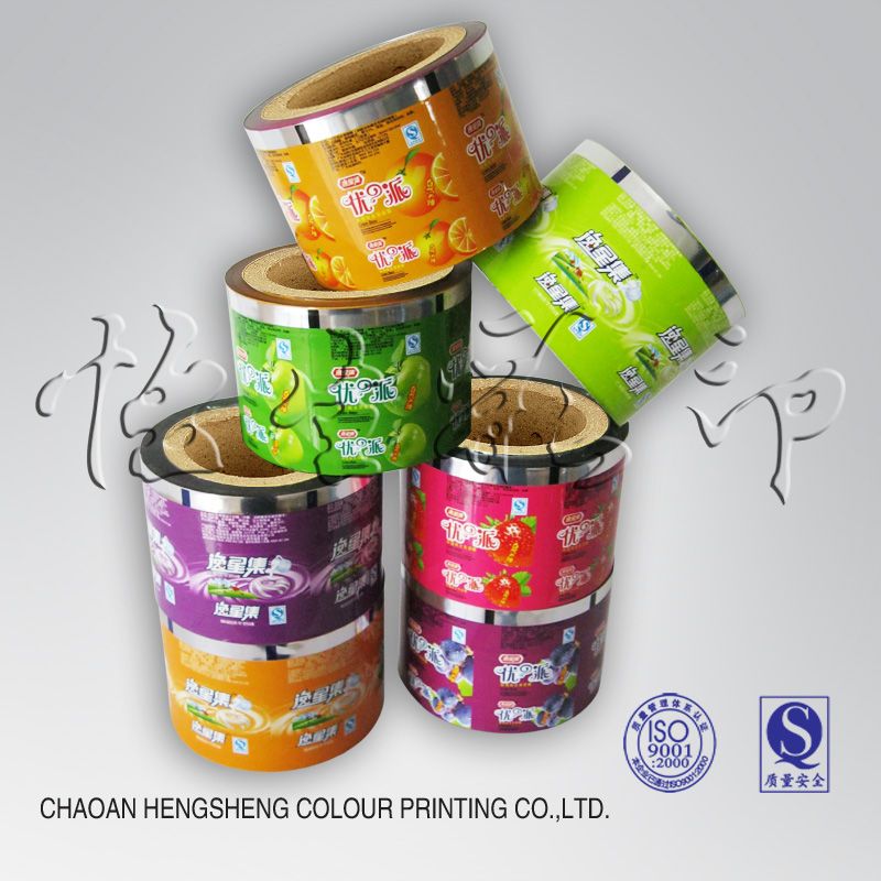 Attractive Colourful PET Food Packaging wrapping for Candy