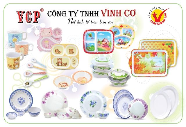 melamine dinnerware set made in vietnam