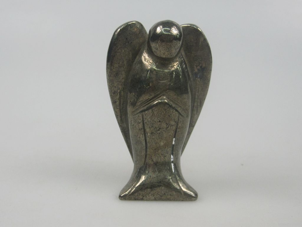 Wholesale gemstone pyrite carved angel