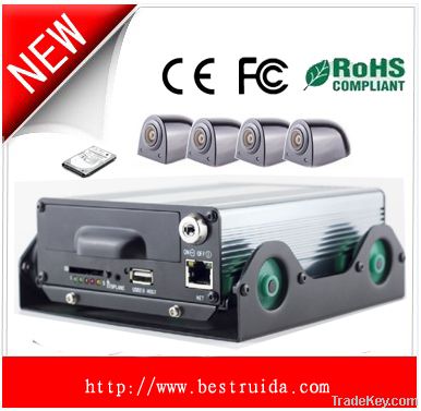 4 Channel Car Black Box with GPS, Motion Detectin