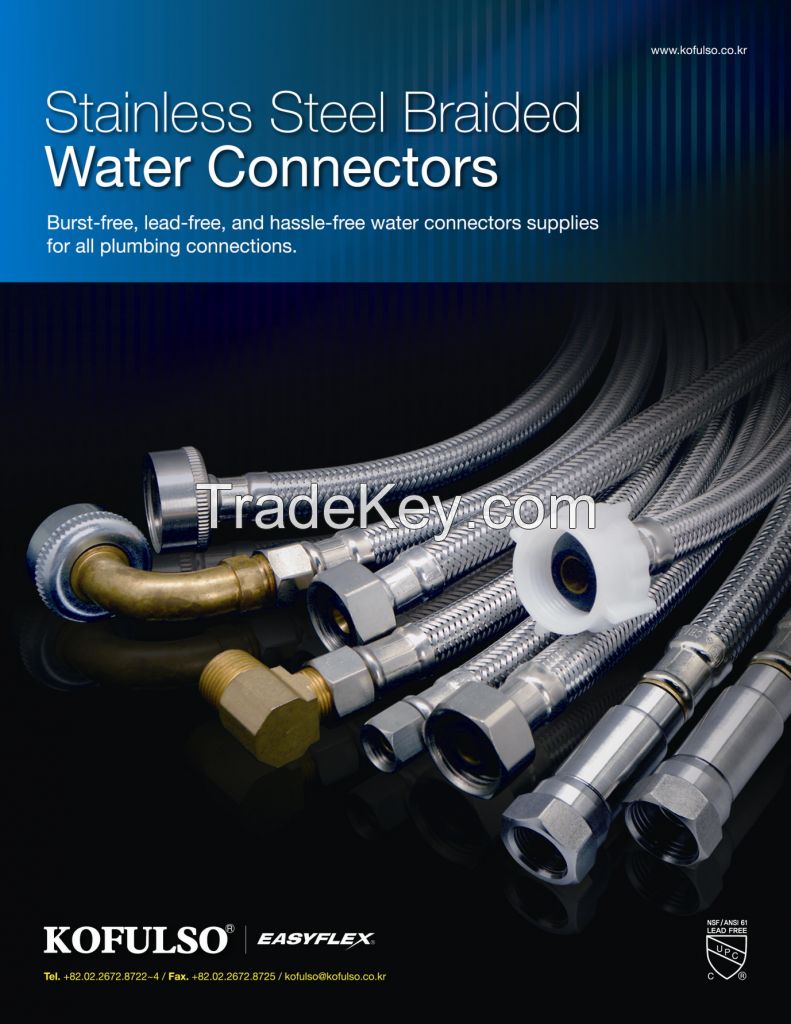 Easyflex Stainless steel Braided flexible water connector