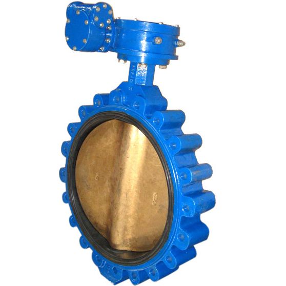 Lug Butterfly Valve, Rubber Lined Wafer Type with Pneumatic Actuator