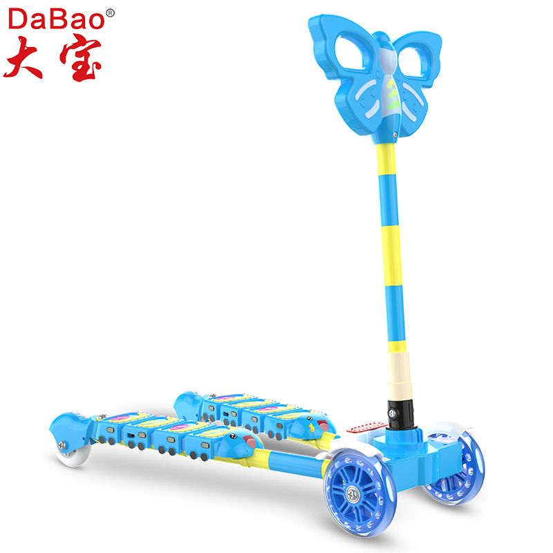 double pedal frog foot scissor kick scooter for kids