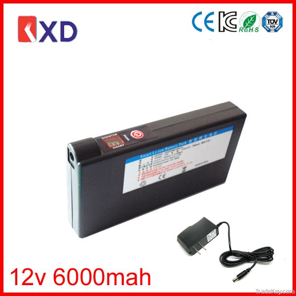 rechargeable 12v battery pack 6000mah for heated clothing