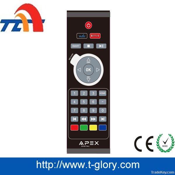 ir custom remote control for audio/video player
