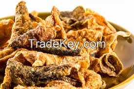 Dried fish skin