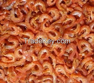 Dried shrimp for soup, mango salad