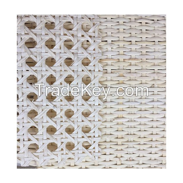 1/2 Open Weaving Mesh Raw Rattan Cane Webbing Materials// Ms. Phoebe: +84344010866