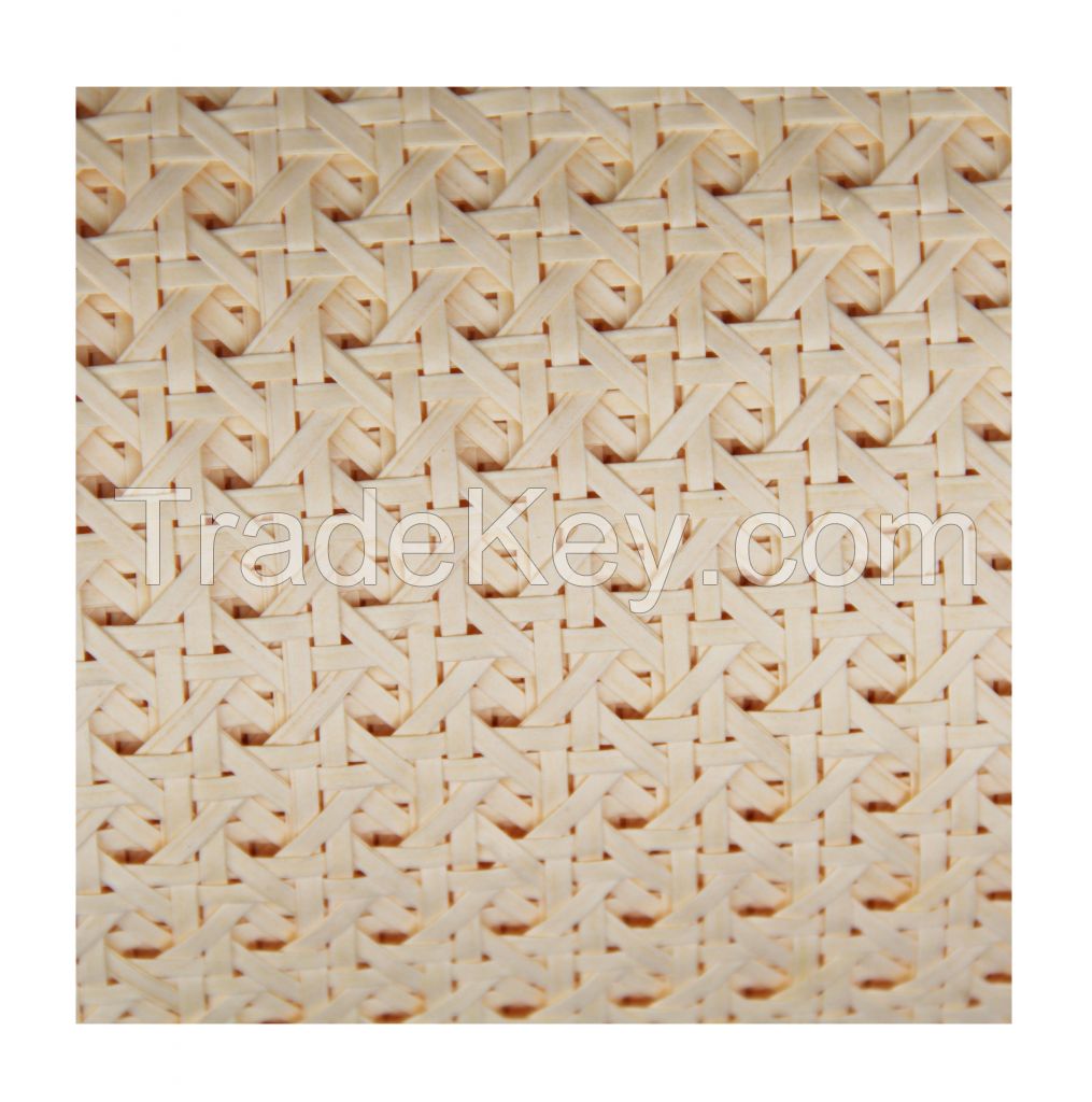 1/2 Open Weaving Mesh Raw Rattan Cane Webbing Materials// Ms. Phoebe: +84344010866