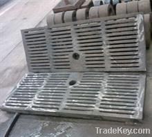 Jaw crusher parts, jaw toggle plate, fixed plate, moved plate