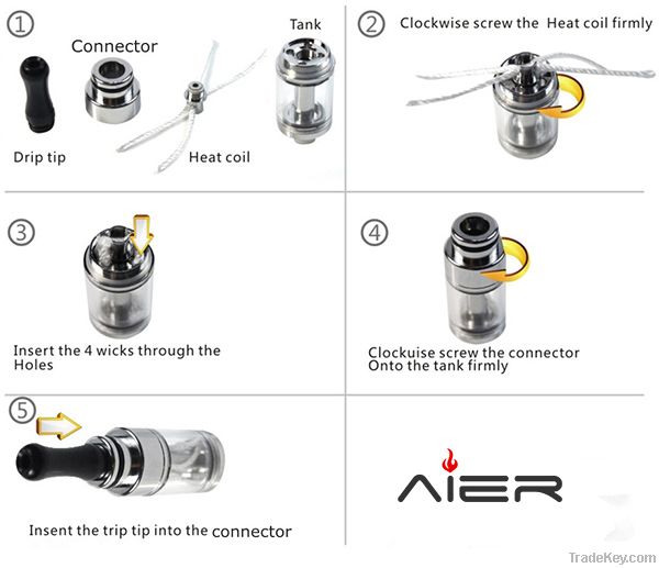 Cheap e-cig huge vapor smoking cigarette rebuildable atomizer 2013