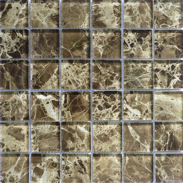 Stone-vein glass mosaic