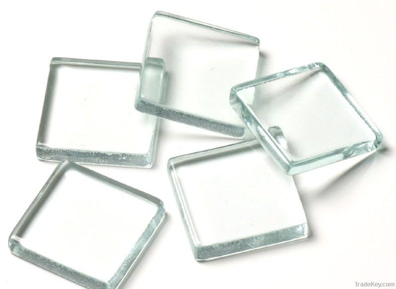 Transparent glass mosaic