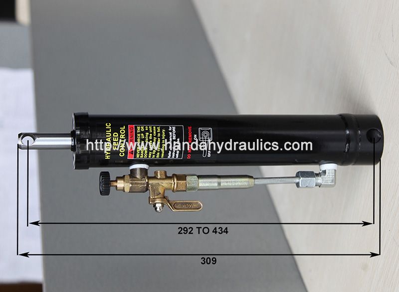 Standard manual hot sale metal band saw lift hydraulic cylinder with valve