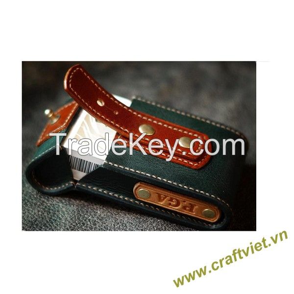 Handmade stitched leather