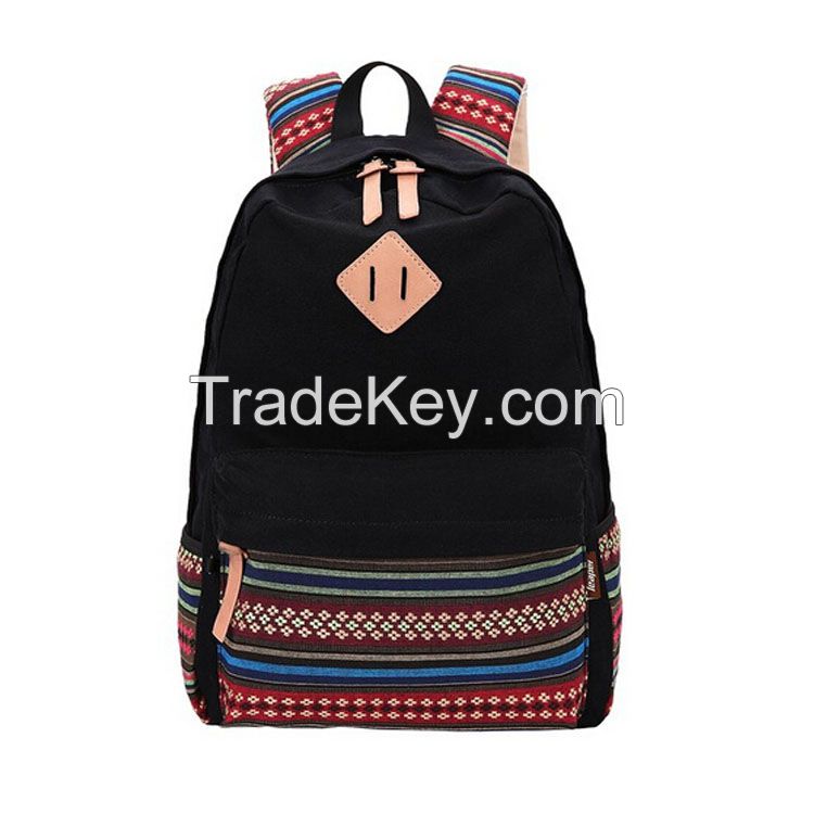 Causal Style Lightweight Canvas Cute Backpacks School Backpack